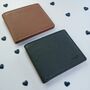 Personalised Pebble Grain Leather Wallet Valentine's Day Gift For Him, thumbnail 1 of 11