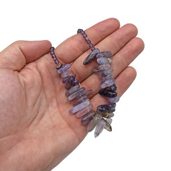 Amethyst Gemstone Beaded Necklace, 3 of 5