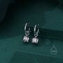 Sterling Slilver Lily Of The Valley Huggie Hoop Earrings, thumbnail 1 of 10