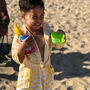 Yellow Hammam Children's Beach Robe, thumbnail 3 of 6