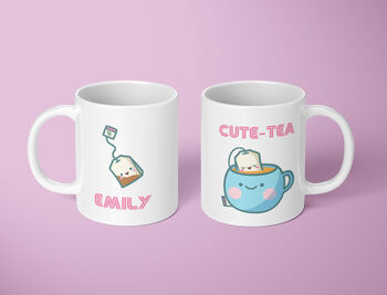 Cute Tea Personalised Mug Premium Quality, 3 of 4