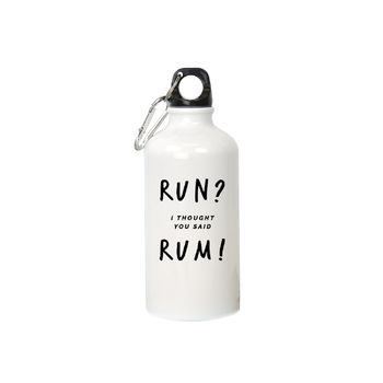 'Run? Rum' Gym Water Bottle, 5 of 5