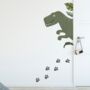 Fabric Dinosaur Wall Stickers, thumbnail 2 of 6