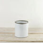 Recycled Clay White Glazed Plant Pot, thumbnail 2 of 2