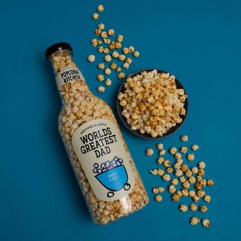 World's Greatest Dad Sweet And Salt Popcorn Giant Money Bottle, 550g, 2 of 7