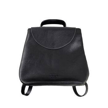 Two Way Black Leather Backpack And Shoulder Bag, 10 of 12