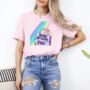 Organic Cotton Crew Neck Slogan T Shirt Positive Vibes, thumbnail 1 of 3