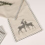 Set Of Four Woodland Deer Cotton Placemats, thumbnail 6 of 7