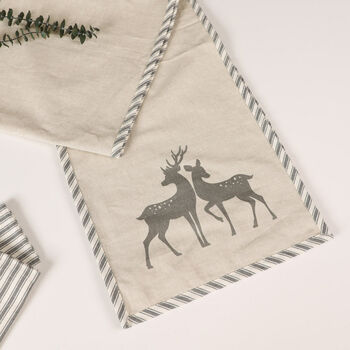 Set Of Four Woodland Deer Cotton Placemats, 6 of 7