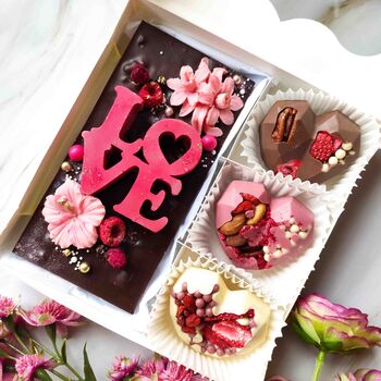 Valentines Chocolate Gift Idea, Personalised Vegan Love, 3 of 9