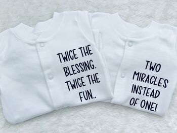 Twice The Blessing Twin Baby Gift, 11 of 11