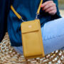 Monogram Leather Purse With Phone Pocket, thumbnail 2 of 9