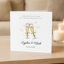 Personalised Congratulations Champagne Wedding Card, thumbnail 2 of 6