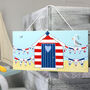 Personalised Family Beach Hut Canvas Sign, thumbnail 1 of 11