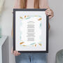 Abstract Design Personalised Poem Print, thumbnail 4 of 8