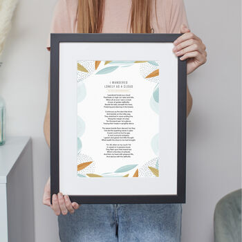 Abstract Design Personalised Poem Print, 4 of 8