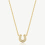 Women’s Dainty Horseshoe Pendant Necklace, thumbnail 3 of 4
