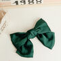 Satin Big Bow Hair Clip Barrette Six Colours Available, thumbnail 10 of 12