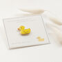 Duck Enamel Pin On Bespoke Giftcards, thumbnail 4 of 12