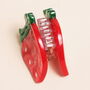 Mini Red Strawberry Hair Clip, thumbnail 2 of 2