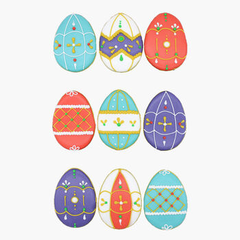 Biscuiteers Hand Iced Easter Egg Decorations Tin, 2 of 4