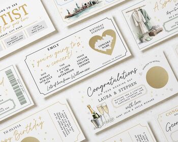 Simple Concert Ticket Scratch To Reveal Card, 4 of 4