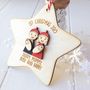 Personalised Family With Baby Twins Tree Decoration, thumbnail 1 of 5
