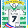 Football Personalised Kid's Birthday Card, thumbnail 3 of 5