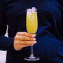 Birth Flower Congratulations Champagne Glass, thumbnail 1 of 3