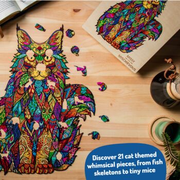 Wooden Cat Jigsaw Puzzles For Adults Xl 330 Piece, 3 of 8