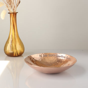 22nd Anniversary Gift, Personalised Copper Bowl, 4 of 10