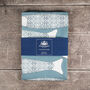 'Ocean Shoal' Grey Blue Pure Cotton Tea Towel, thumbnail 2 of 12