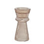 Pale Pink Fluted Glass Candle Stick, thumbnail 4 of 5