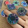 Customisable Dice D20 Enamel Pins, thumbnail 3 of 6