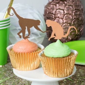 Monkey Cupcake Toppers, 3 of 4