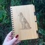 Personalised Borzoi Dog Engraved Notebook, thumbnail 1 of 5