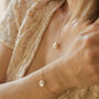 Organic Vegan Pearl Necklace, thumbnail 5 of 7