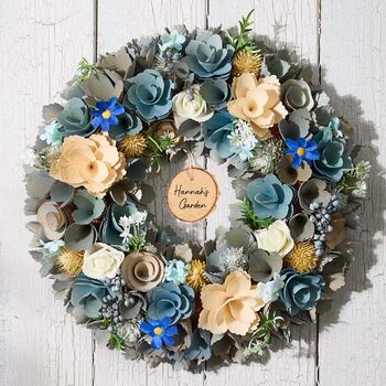 Personalised Ashbourne Floral Autumn Wreath, 3 of 5