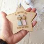 Personalised Twins' First Christmas Tree Decoration, thumbnail 4 of 5