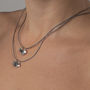 Botanical Silver Pendants On Leather Necklace, thumbnail 1 of 4