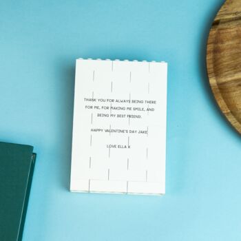 Mummy And Me Personalised Photo Block: Lego® Brick Mother's Day Or Mum Birthday Gift, 2 of 4