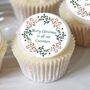 Personalised Christmas Wreath Design Drink Toppers, thumbnail 3 of 4