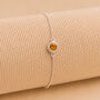 Personalised Sterling Silver November Birthstone Citrine Bracelet, thumbnail 1 of 10
