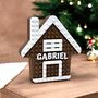 Personalised Lego Compatible Gingerbread House Christmas Tree Ornament, thumbnail 2 of 5