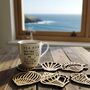 Wooden Shell Coaster Set, thumbnail 5 of 7