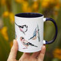 Inky Birds Blue Stoneware Mug, thumbnail 7 of 12