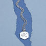 Personalised Sterling Silver Hexagon Initial Necklace, thumbnail 3 of 5