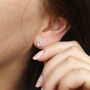 Sterling Silver Delicate Spiral Heart Earrings, thumbnail 1 of 11