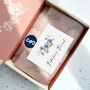 70th Birthday Milestone Birth Flower Gift Boxed Scarf, thumbnail 10 of 12
