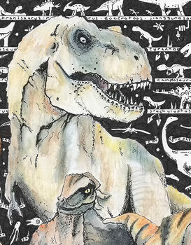 Dinosaur Fine Art Giclee Print, 5 of 6